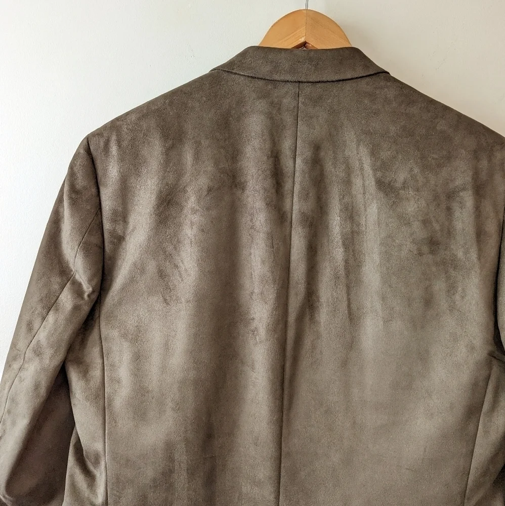 Lauren Ralph‎ Lauren Brown Faux Suede Sport Coat Blazer Size 40R